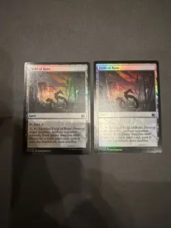 2x Magic the Gathering MTG Field of Ruin Innistrad Midnight Hunt Foil NM - Image 1