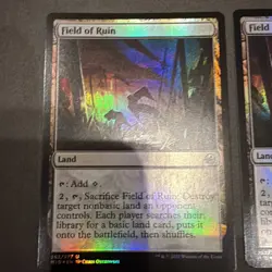 2x Magic the Gathering MTG Field of Ruin Innistrad Midnight Hunt Foil NM - Image 2