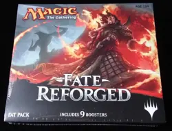 FATE REFORGED Magic the Gathering Sealed Fat Pack bundle box 9 booster packs - Image 1