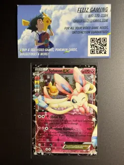 Pokemon Card TCG Sylveon EX RC21/RC32 Generations Ultra Rare Holo Card 2016 NM - Image 1