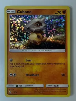 Cubone 7/12 Holo LP McDonald's Promo 2018 Pokemon Card 007/012 - Image 1