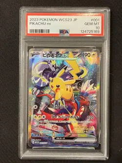 PSA 10 Pikachu ex 001/030 WCS23 Pokemon Card From Original Owner - Image 2