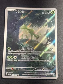 Virizion 095/086 Pokemon TCG White Flare Illustration Rare Card Near Mint NM - Image 1