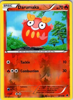 Darumaka 20/98 Emerging Powers Pokemon TCG NM Reverse Holo - Image 1