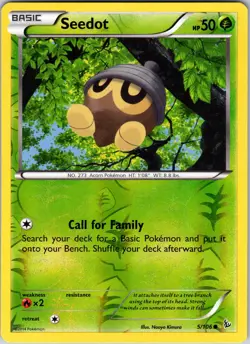 Seedot 5/106 XY - Flashfire Pokemon LP Reverse Holo - Image 1