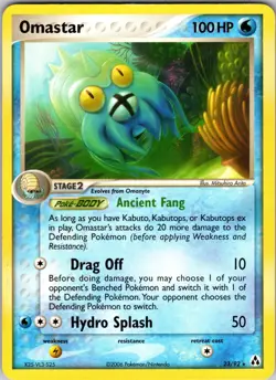 Omastar 23/92 Legend Maker Pokemon TCG LP - Image 1