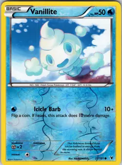 Vanillite 27/101 Noble Victories Pokemon TCG LP - Image 1