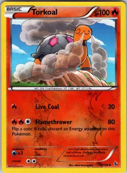 Torkoal 16/106 XY - Flashfire Pokemon TCG LP - Image 1
