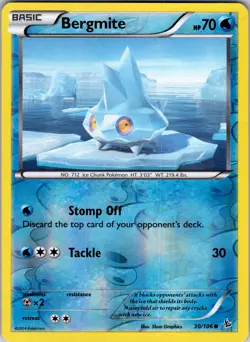 Bergmite 30/106 XY - Flashfire Pokemon TCG LP - Image 1