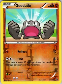 Geodude 45/106 XY - Flashfire Pokemon TCG LP - Image 1