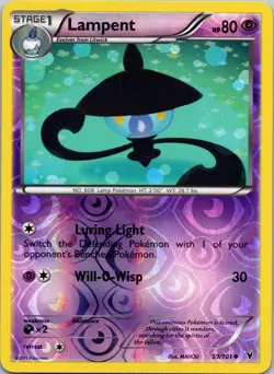 Lampent 59/101 Noble Victories Reverse Holo LP Pokemon TCG - Image 1