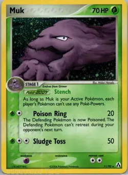 Muk 11/92 Holo Rare Legend Maker Pokemon NM - Image 1