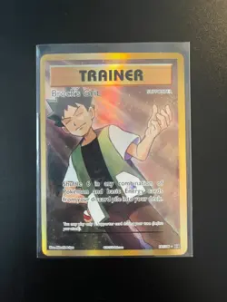 2019 Pokemon Hidden Fates Brock's Grit Full Art Trainer 189/198 NM Secret Rare - Image 1