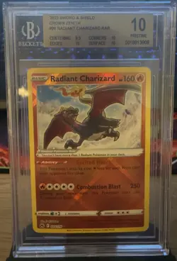 Pokemon TCG Radiant Charizard Crown Zenith 020/159 BGS 10 - Image 1
