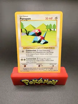 Pokemon TCG Porygon Base Set Shadowless 39/102 Regular 1999 LP Uncommon Basic - Image 1