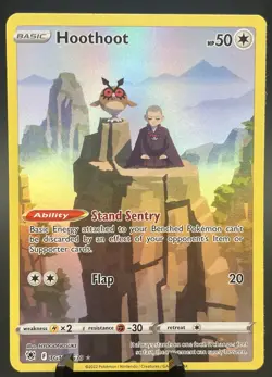 Hoothoot TG12/TG30 Swsh10 Astral Radiance Trainer Gallery Holo Ultra Rare NM - Image 1