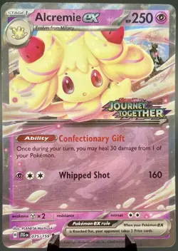 Alcremie ex 075/159 Journey Together Stamped Promo Pokemon TCG NM - Image 1