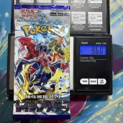 Heavy 8.60g Pokemon Sealed Raging Surf Japanese Booster Pack US Seller In Hand - Image 1