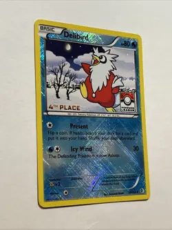 1x Delibird - 38/149 - 4th Place Crosshatch Holo Pokemon League Froakie / Xernea - Image 2
