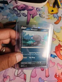 Pokemon Paldean Wooper Obsidian Flames Cosmos Holo Promo Card 041 NM HD SWIRL! - Image 2