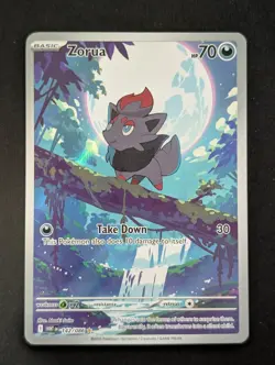 Pokemon Zorua 142/086 Illustration Rare White Flare 2025 NM* - Image 1