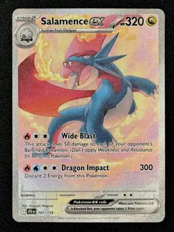Pokemon Salamence EX 187/159 Journey Together Special Illustration Rare Holo - Image 1