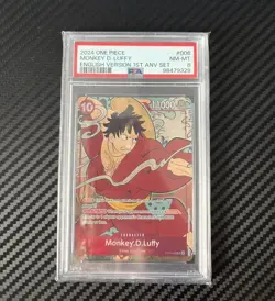 Monkey D. Luffy PSA 8 One Piece English 1st Anniversary Set ST10-006 - Image 1