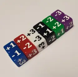 12x Multicolor Micro CCG Stats and Damage Modifier Dice for Disney Lorcana MTG - Image 1