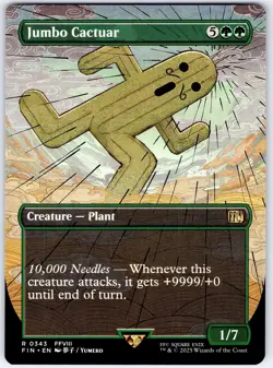 Jumbo Cactuar Borderless - FINAL FANTASY MTG Magic the Gathering - Image 1