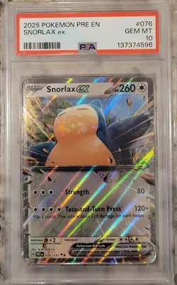 Snorlax ex 076/131 Sv: Prismatic Evolutions Holo - 2025 Pokemon - Image 1