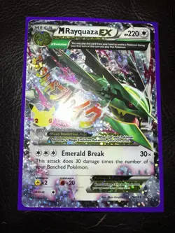 Pokemon M Rayquaza EX Celebrations Classic Collection Holo Ultra Card 76/108 NM - Image 1