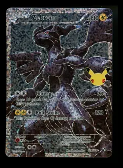 #3 Zekrom 114/114 Celebrations 2011 Black White Full Art Pokemon Card TCG - Image 1