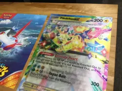 POKEMON SURGING SPARKS PIKACHU EX LENTICULAR 3D 17X24 JUMBO AD POSTER - Image 2