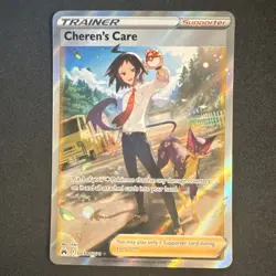 Cheren's Care GG58/GG70 Crown Zenith: Galarian Gallery - Trainer Holo - Pokemon - Image 1