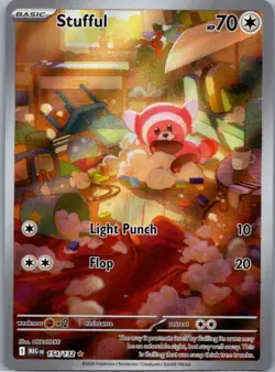 Stufful 154/132 Illustration Rare Mega Evolution Pokemon Holo Near Mint - Image 1