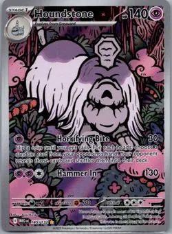 Houndstone 145/132 Illustration Rare Mega Evolution Pokemon Holo Near Mint - Image 1