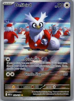 Delibird 152/132 Illustration Rare Mega Evolution Pokemon Holo Near Mint - Image 1