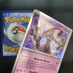 Mewtwo 150/165 Rare Reverse Holo + Holo Pokemon 151 - Image 3