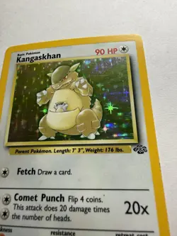 Pokemon TCG Kangaskhan 5/64 Jungle Holo Rare WOTC 1999 Vintage - MP - Image 2