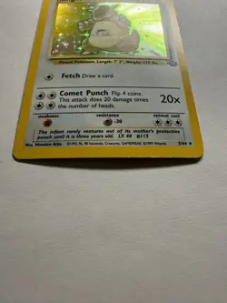 Pokemon TCG Kangaskhan 5/64 Jungle Holo Rare WOTC 1999 Vintage - MP - Image 3