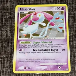Mesprit 14/123 Holo Rare Mysterious Treasures Pokemon Lightly Played (P-6) - Image 1