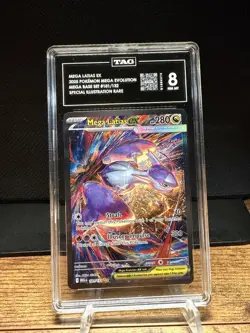 Pokemon Mega Latias EX Me01 Mega Evolution Illustration Rare Holo TAG 8 #181/132 - Image 1