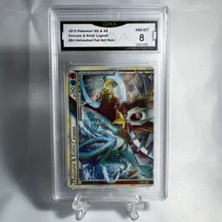 2010 POKEMON HG SS UNLEASHED SUICUNE & ENTEI LEGEND 94/95 TOP HALF HOLO GMA 8 - Image 1