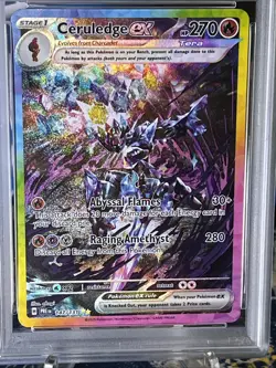 2025 POKEMON PRE EN-PRISMATIC EVOLUTIONS #147 CERULEDGE EX PSA 9 - Image 5
