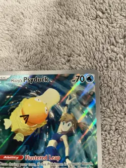 Pokemon Misty's Psyduck 193/182 Destined Rivals Illustration Rare Holo - Image 3