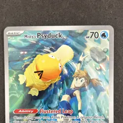 Pokemon Misty's Psyduck 193/182 SV10 Destined Rivals Rare Full Art Holo - Image 4