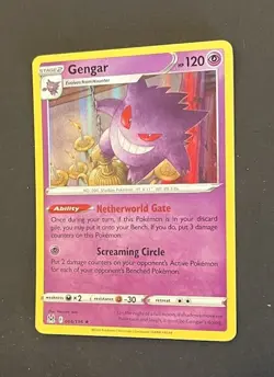 Gengar Holo Rare 066/196 Lost Origin Pokemon TCG Near Mint - Image 3