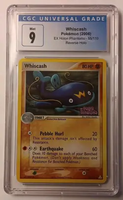 CGC 9 Whiscash 55/110 Ex Holon Phantoms STAMPED Reverse Holo Pokemon TCG - Image 1