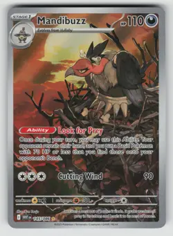 Mandibuzz 145/086 Illustration Rare White Flare Pokemon NM - Image 1