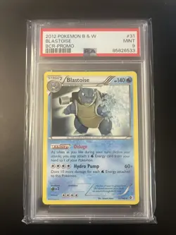 2012 Pokemon BW Boundaries Crossed Blastoise BCR Promo #31 PSA 9 MINT - Image 1